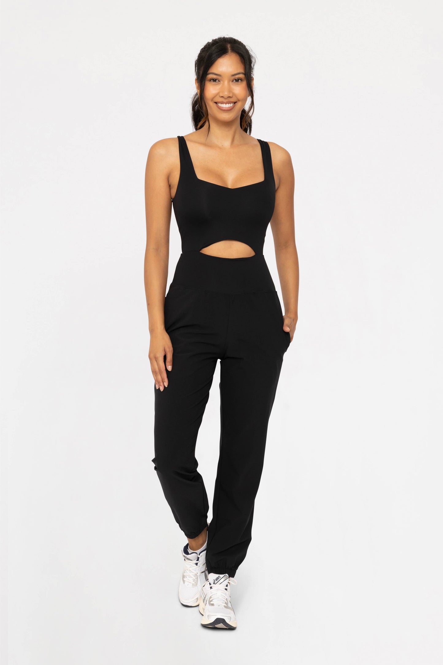 MonoB Keyhole Cut Out Active Jumpsuit