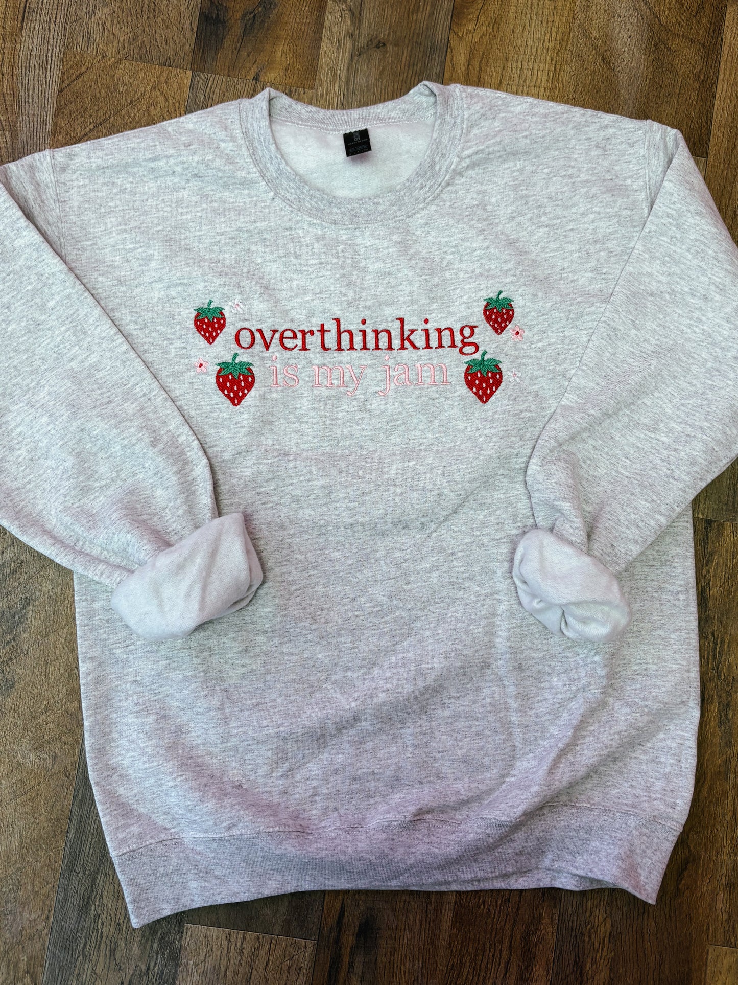 Overthinking Embroidered Crew