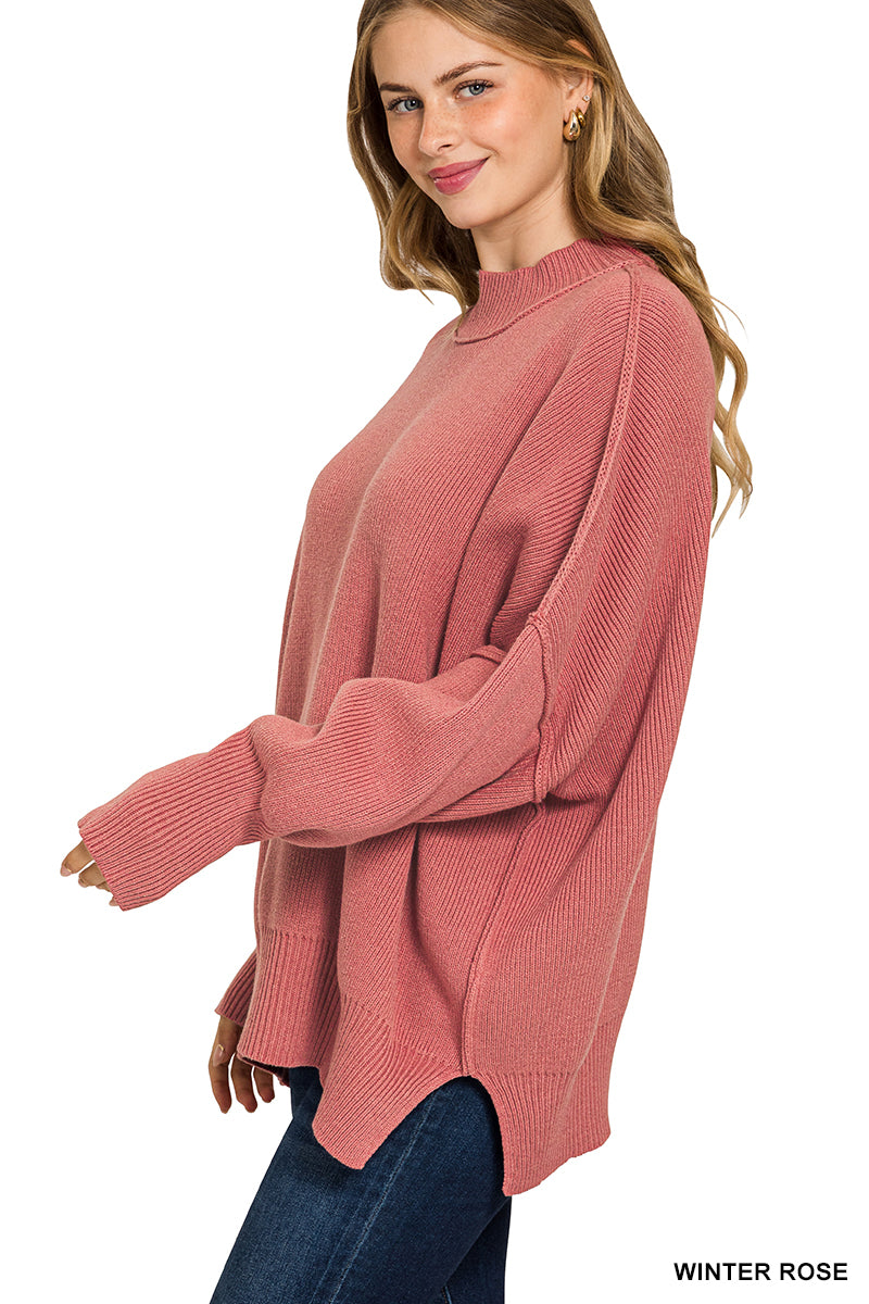 Winter Rose Oversized Sweater