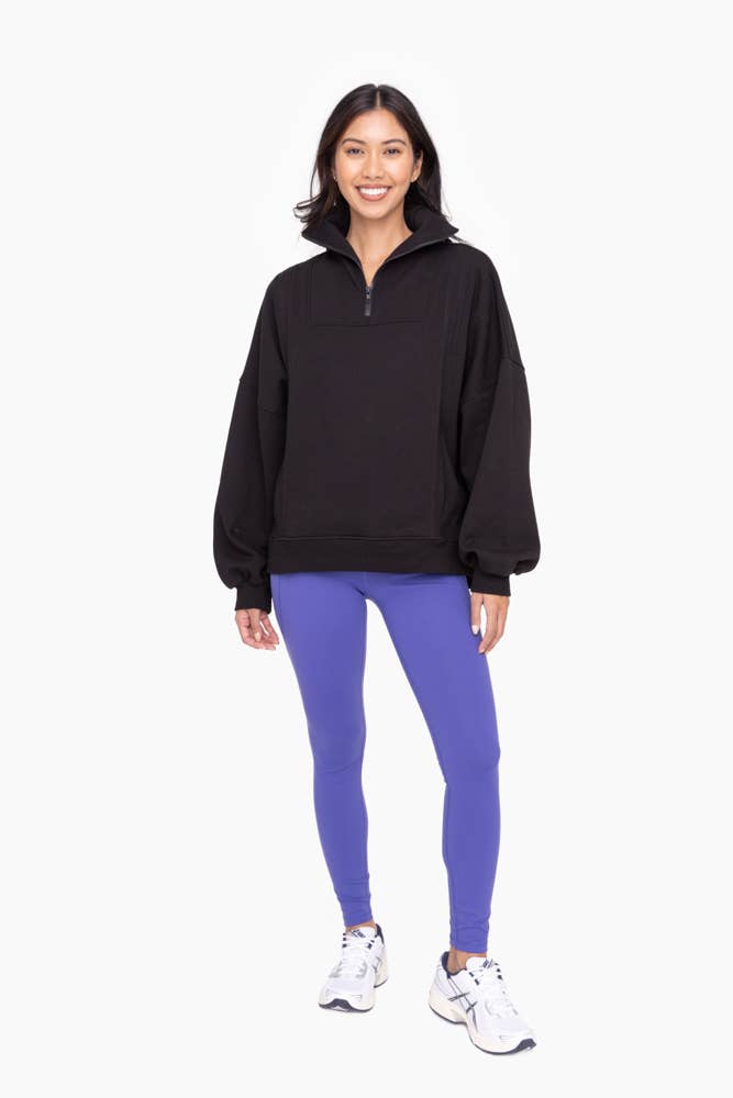 Oversized Half Zip Pullover
