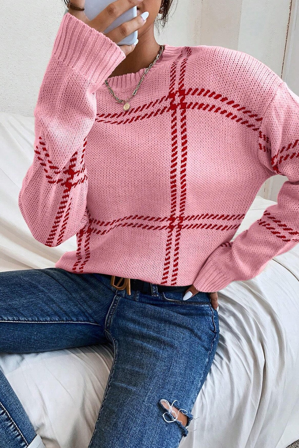 Sweetheart Drop Shoulder Sweater