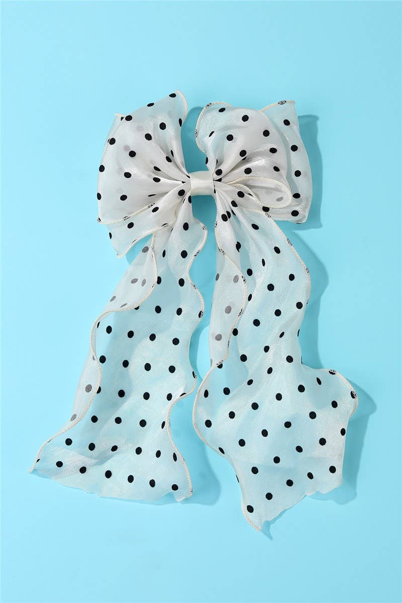 POLKA DOT HAIR CLIPS