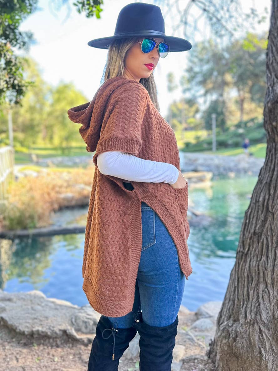 Savanna Sunset Poncho Cardigan