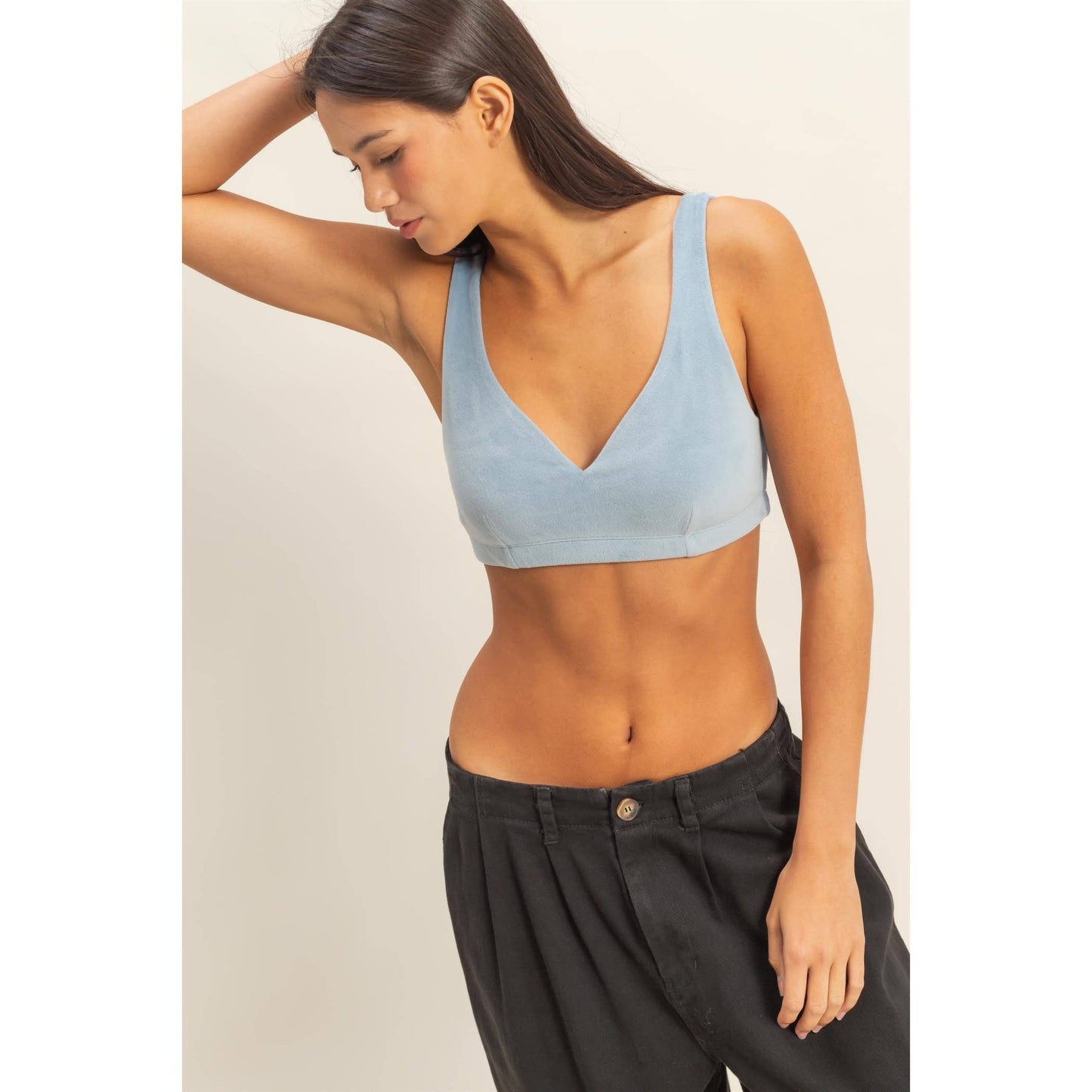 V-Neck Crop Bralette Top