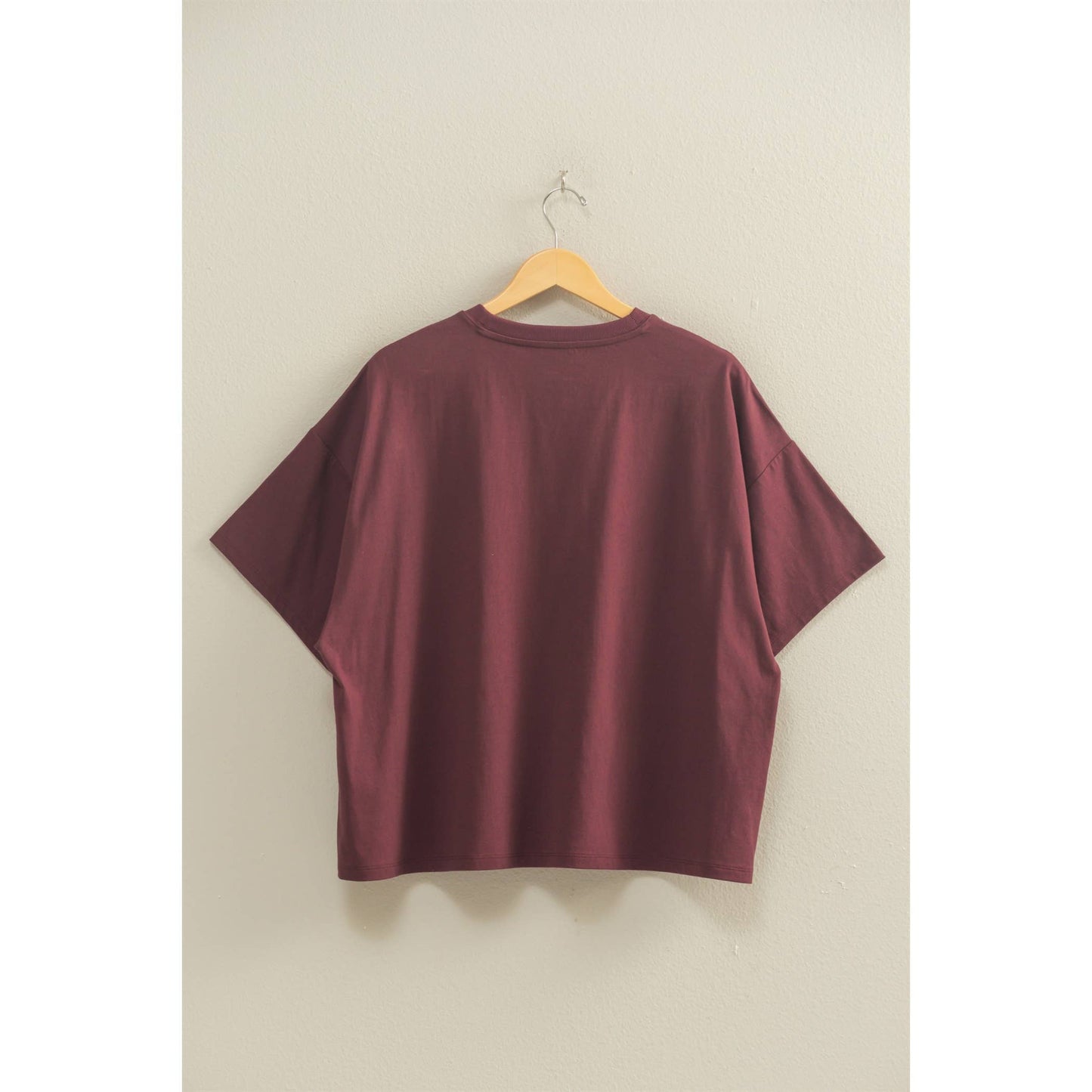 Crew Neck Short Sleeve Oversized T-Shirt
