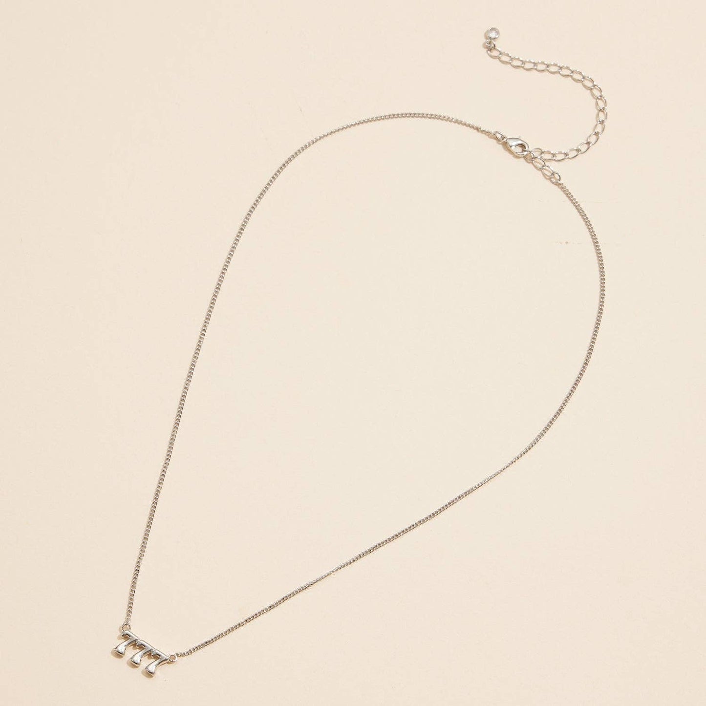 Angel Number "777" 18K Gold Dipped Necklace