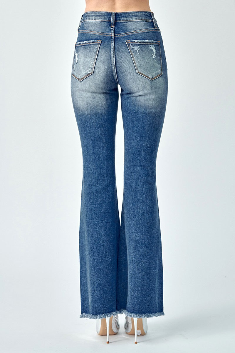 Plus Risen Distressed Flare