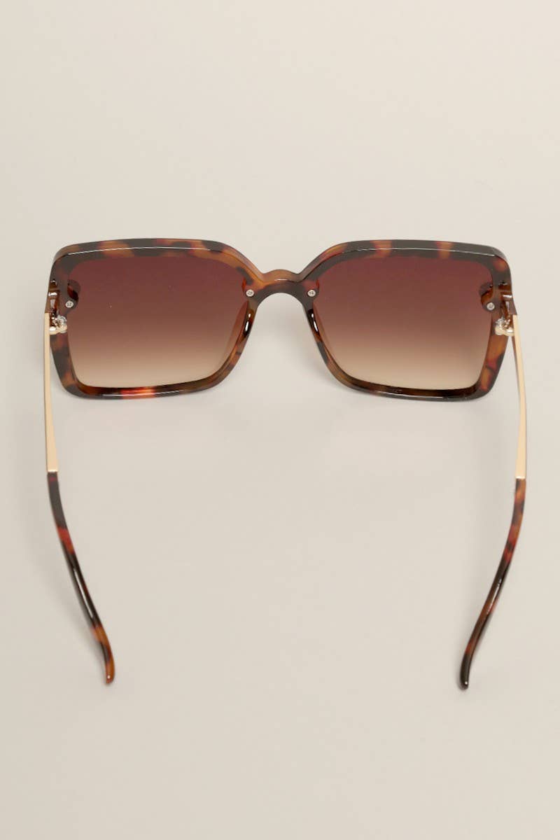 Women's Rectangular Shape Oversized Sunglasses