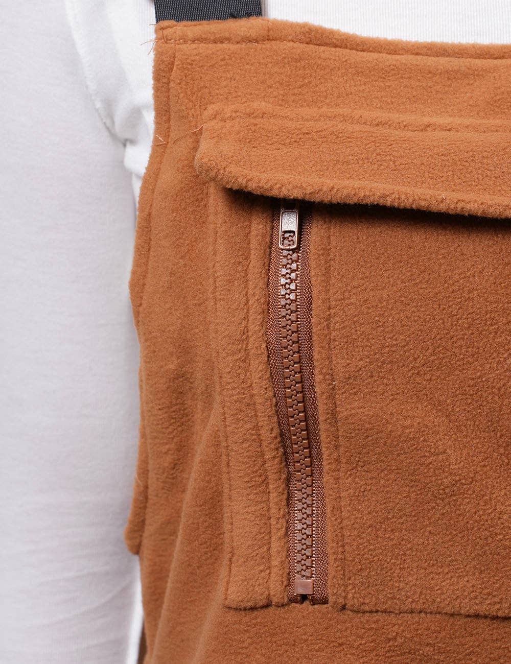 Ladies Fleece Sleeveless Jumpsuit Strape Shoulder Overall