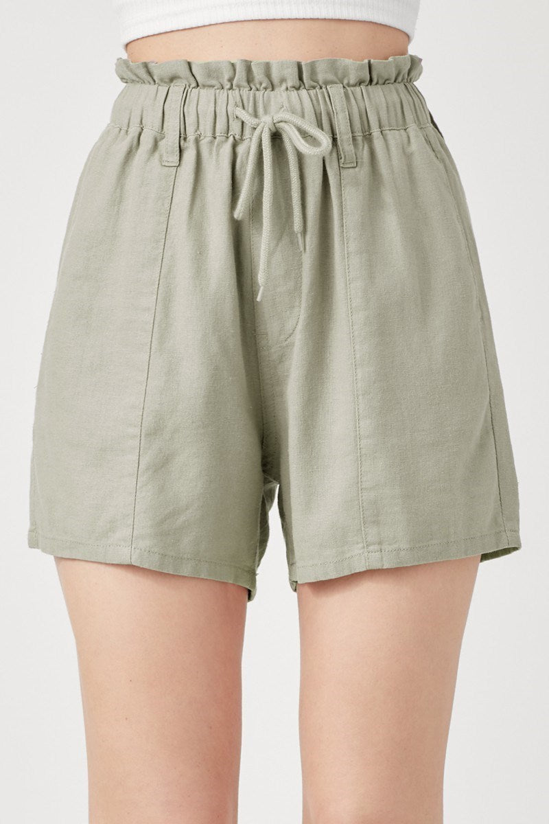 Linen Pull On Short
