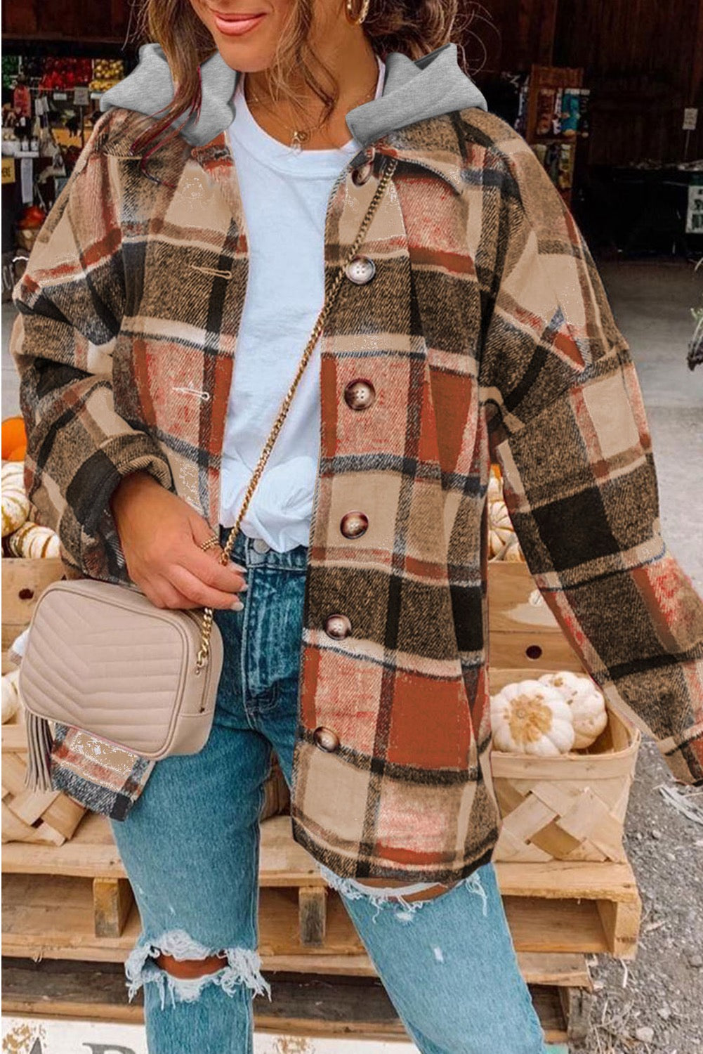Autumn Harvest Hooded Shacket