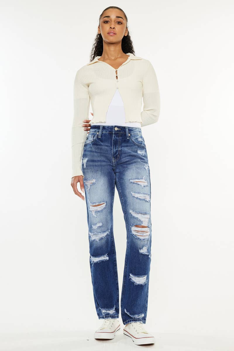 Kancan High Rise Slim Straight