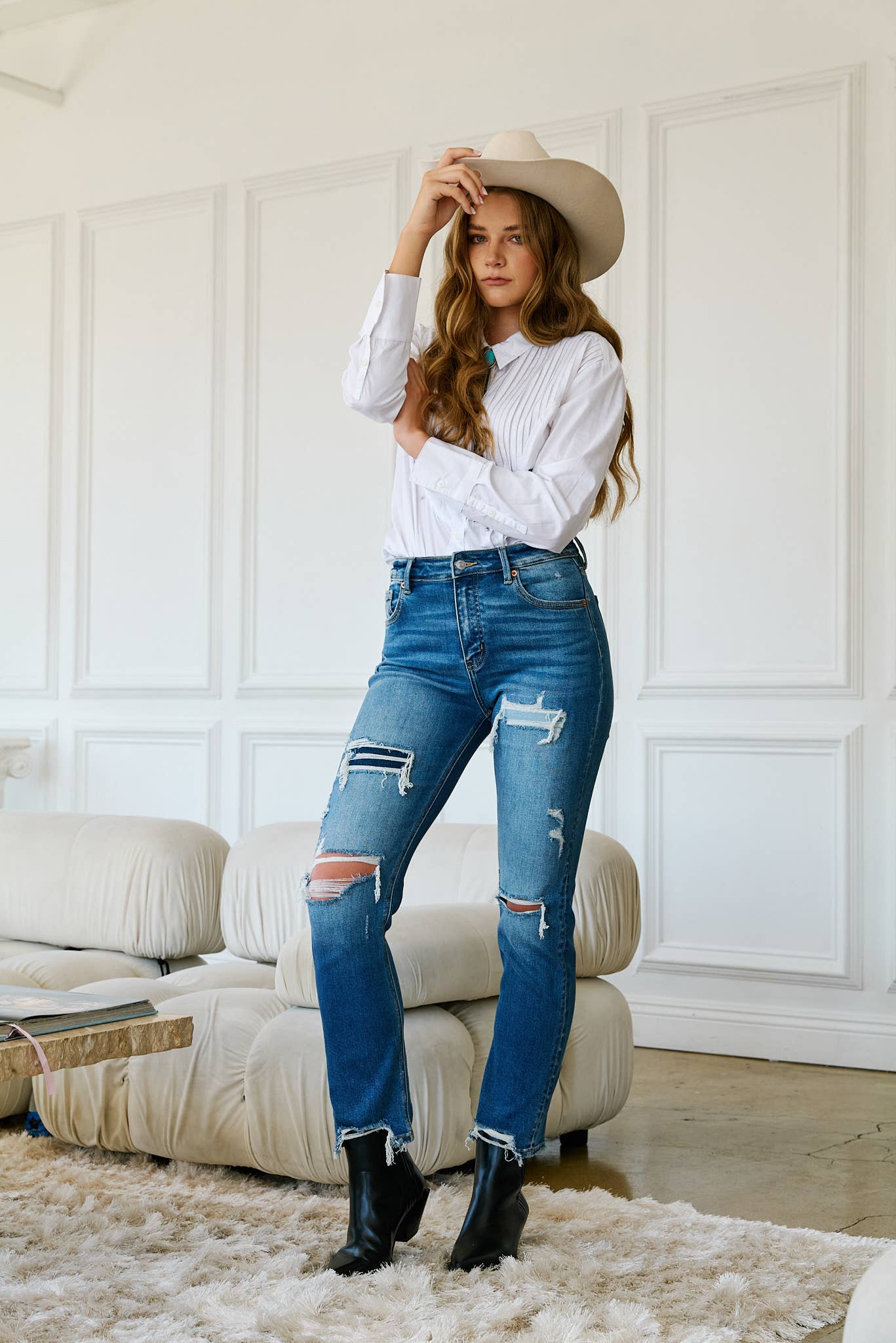 Atermis Vintage Tummy Control HR Straight Jean