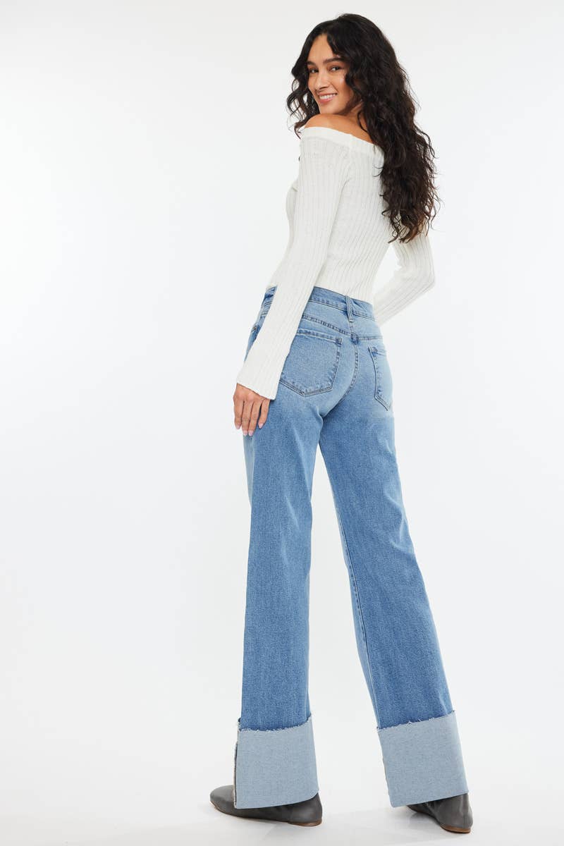 Kancan Mid Rise Flare Jeans