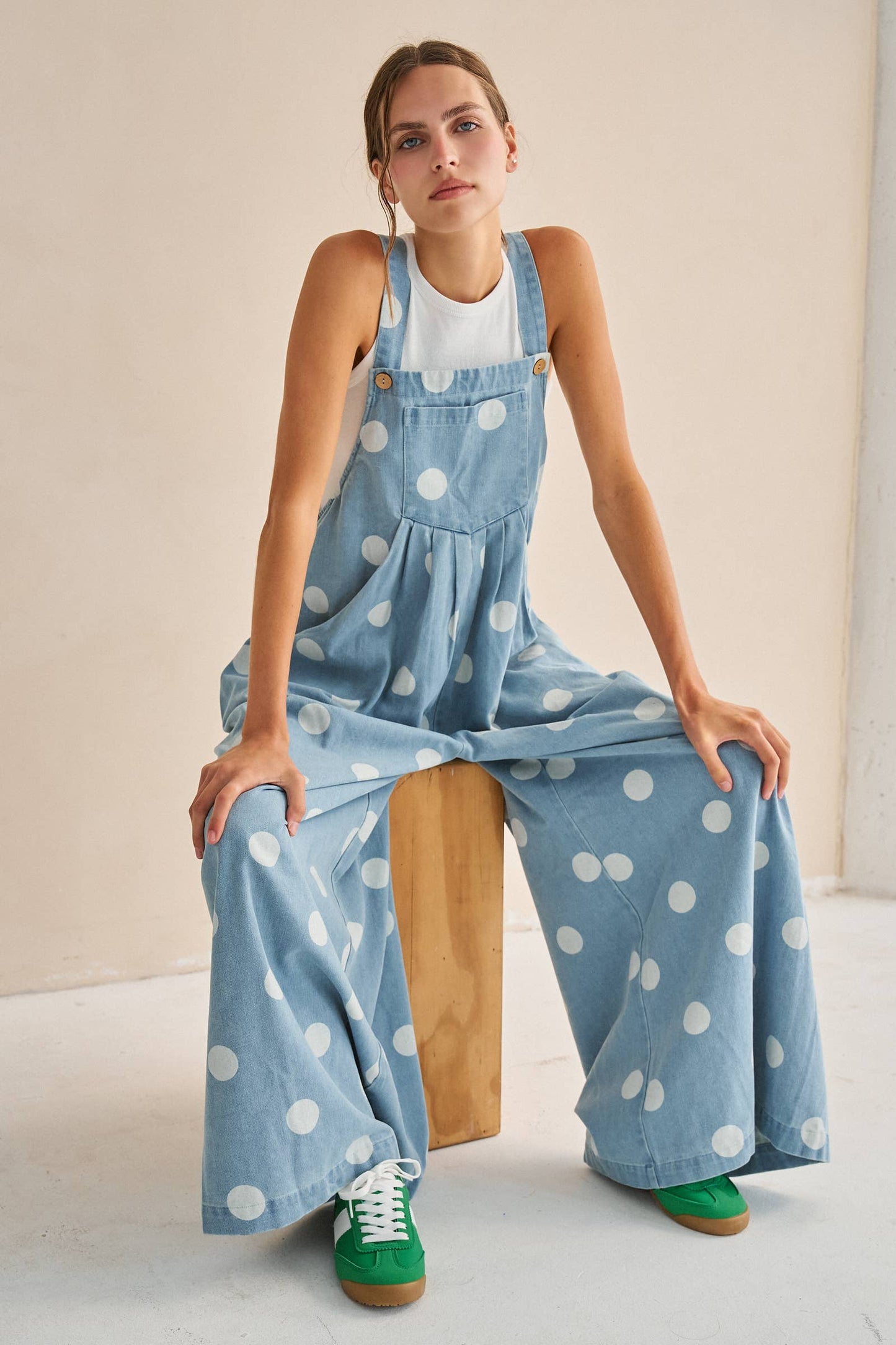 Denim & Dots Overalls