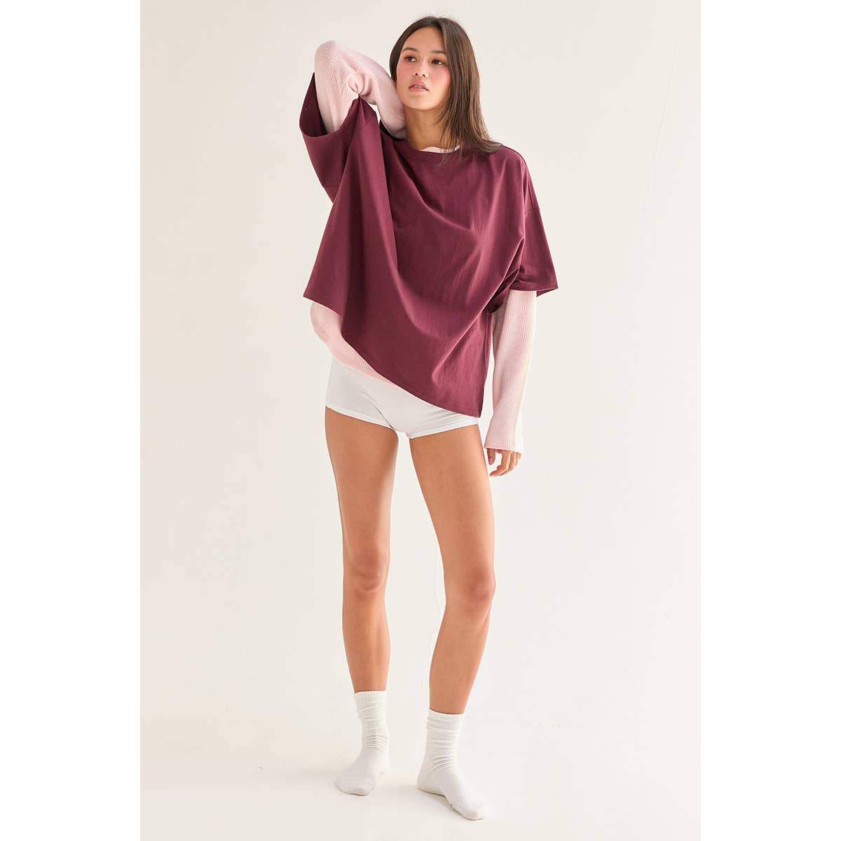 Crew Neck Short Sleeve Oversized T-Shirt