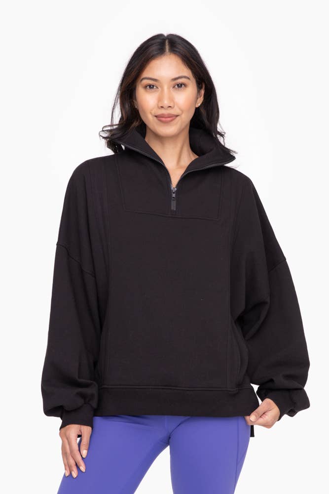 Oversized Half Zip Pullover