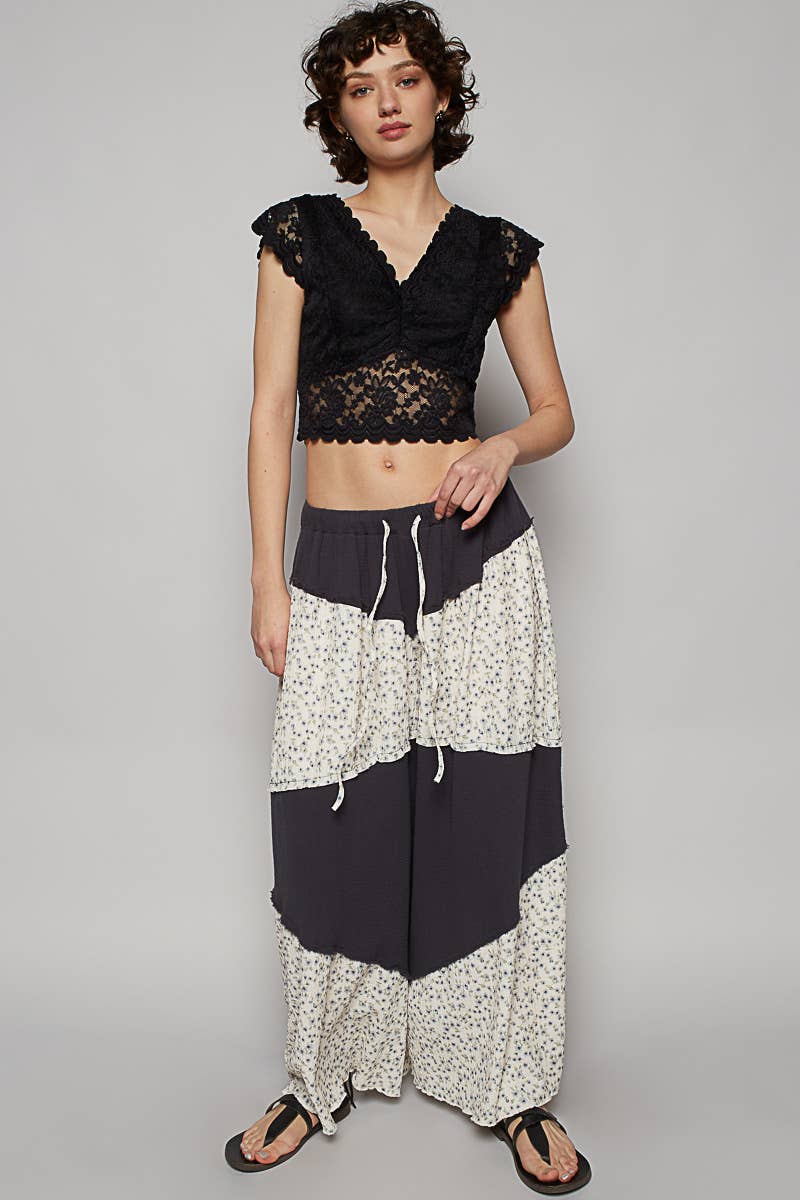 POL Ditsy Patch Wide Leg