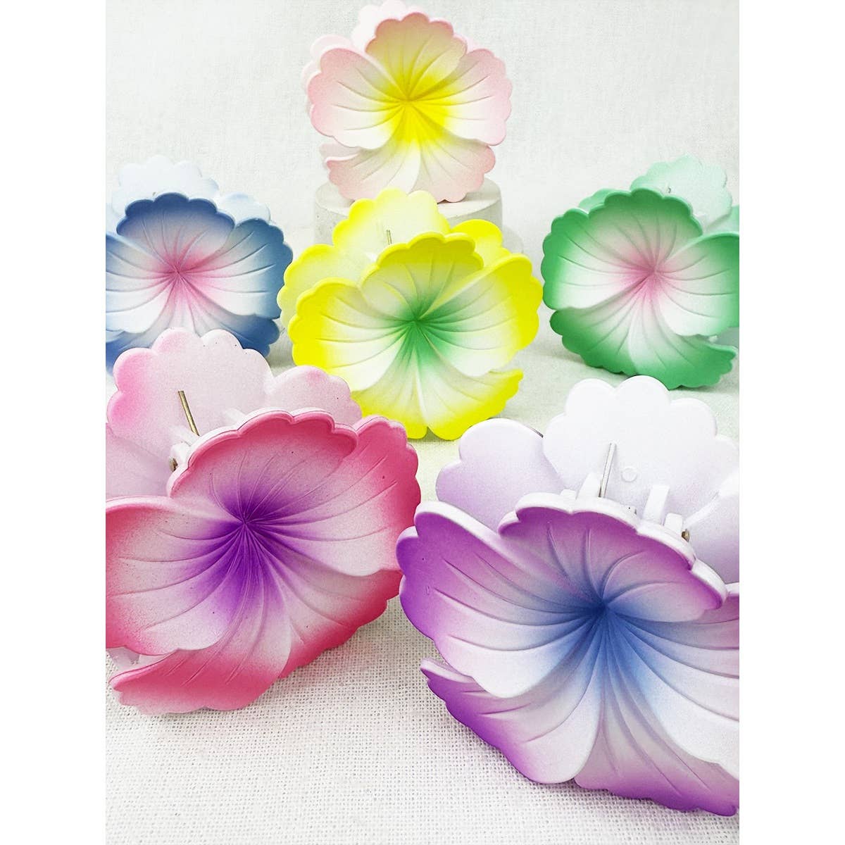 Hibiscus Inspired Flower Design Hair Claw