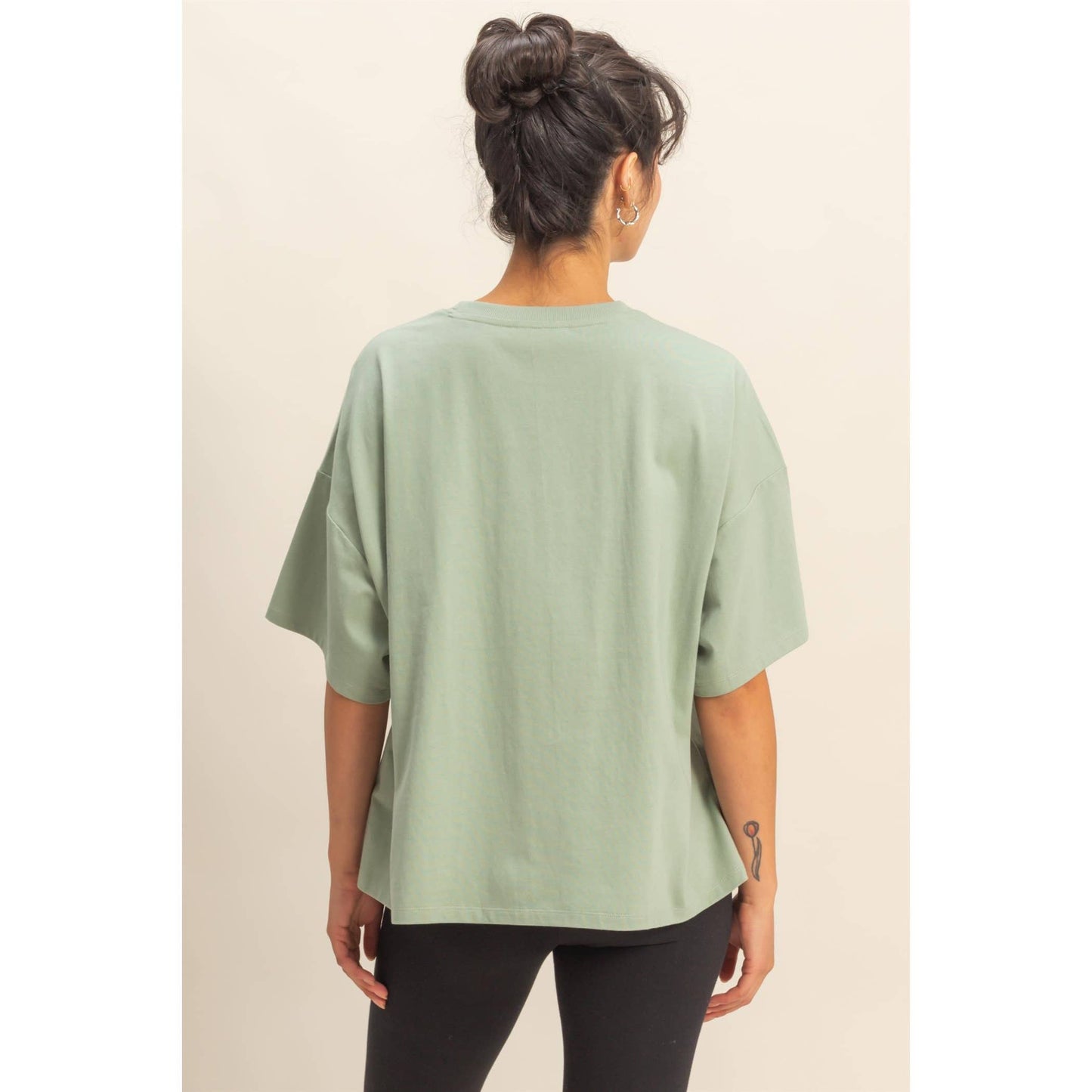 Crew Neck Short Sleeve Oversized T-Shirt