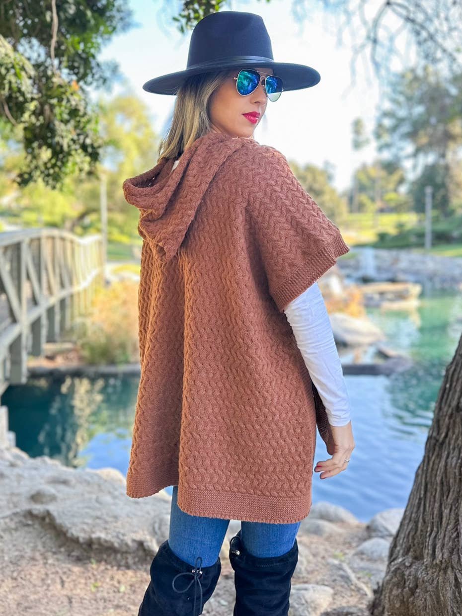 Savanna Sunset Poncho Cardigan