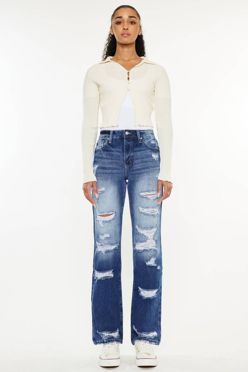 Kancan High Rise Slim Straight