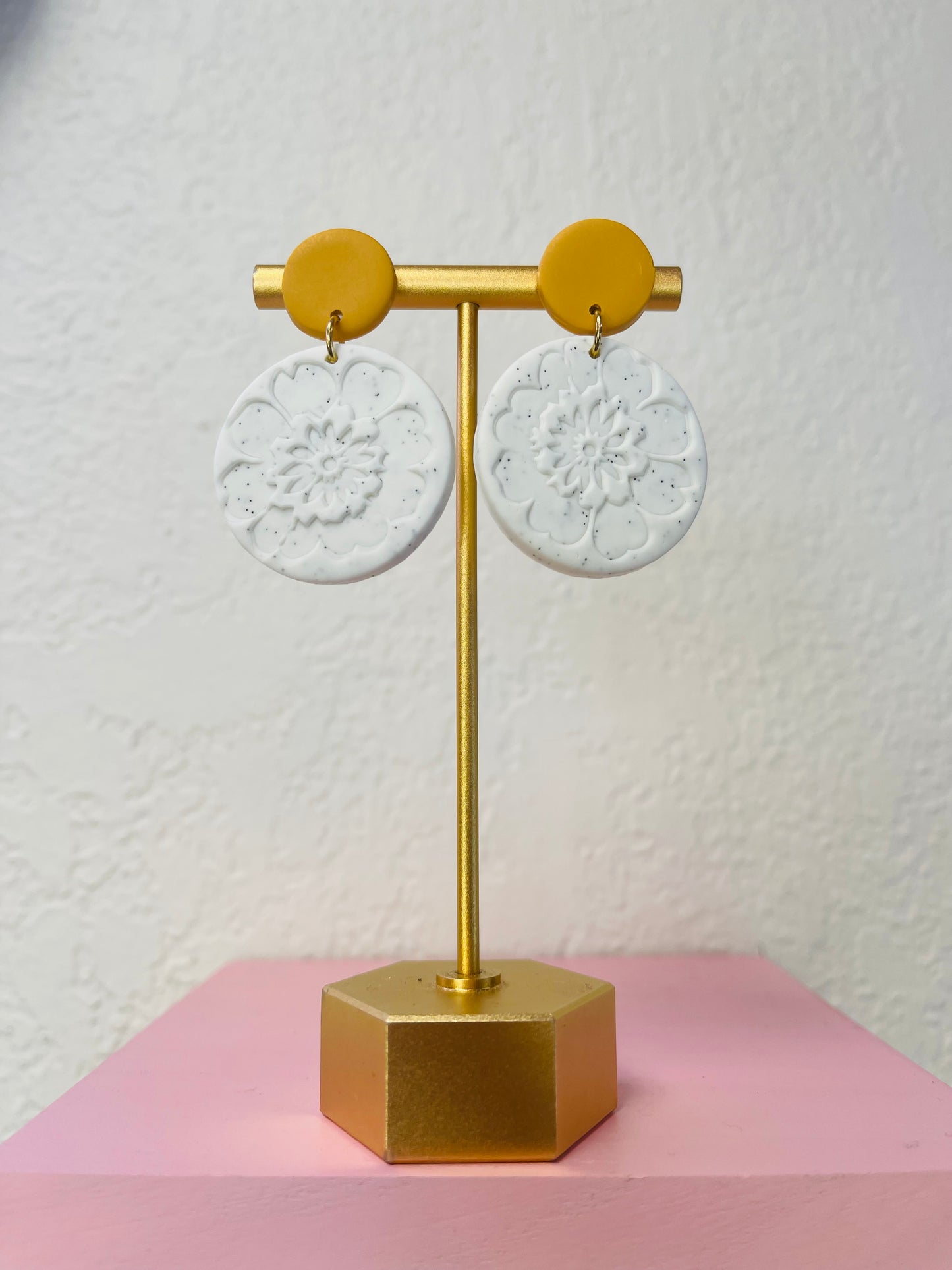 Blossom Press Clay Earring