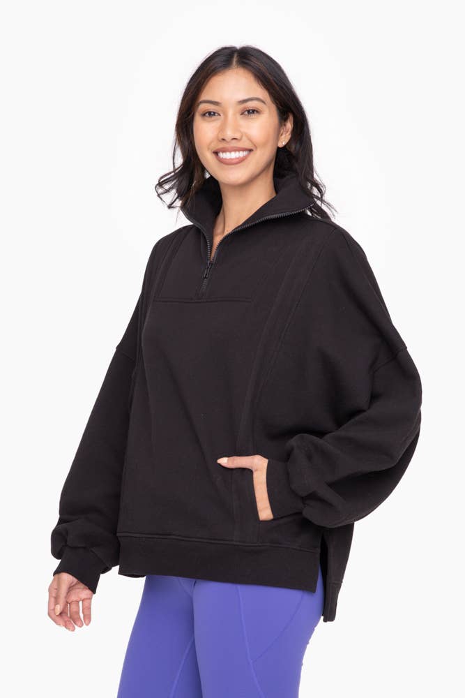 Oversized Half Zip Pullover