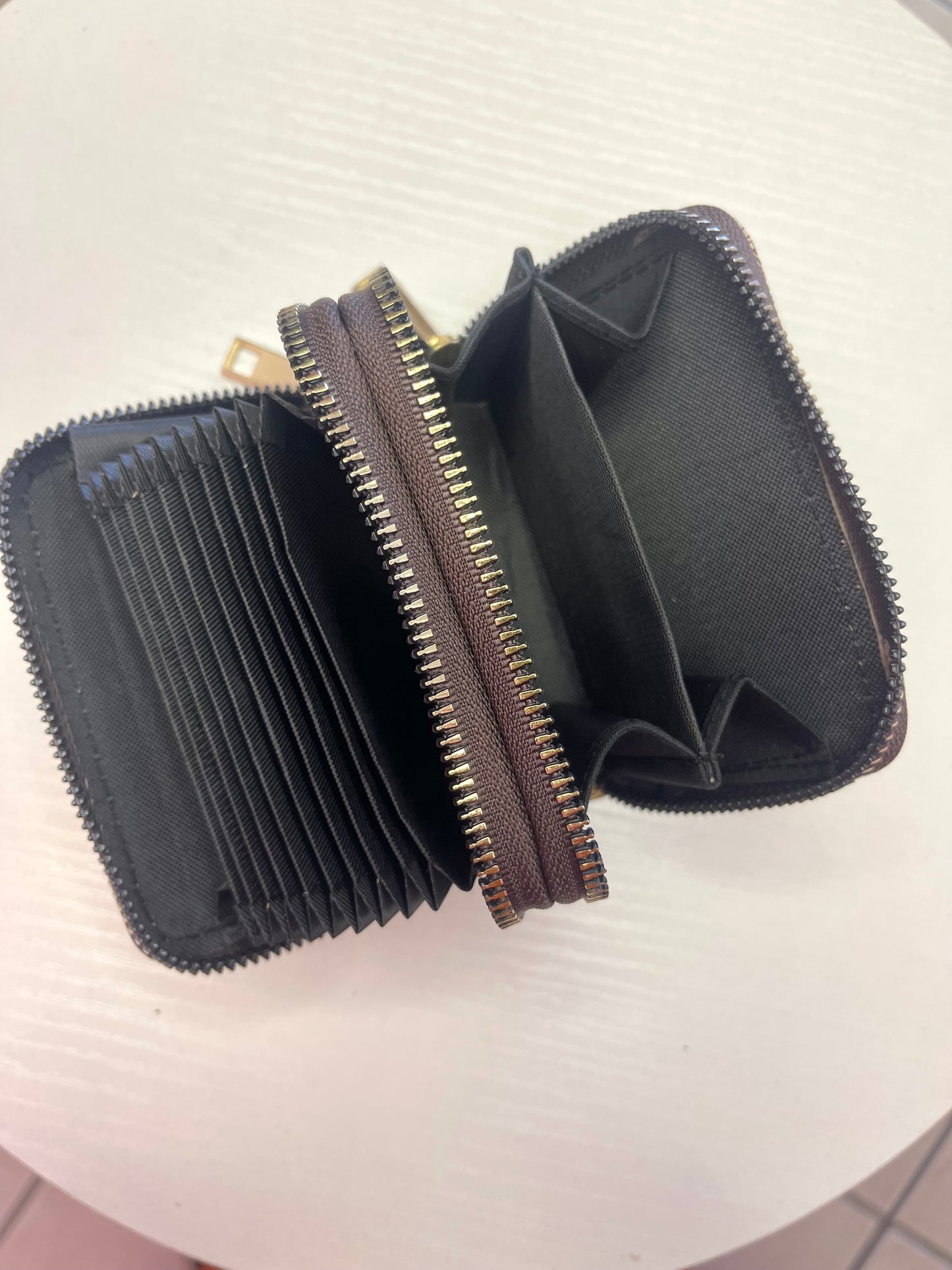 Large Checkered Wallet