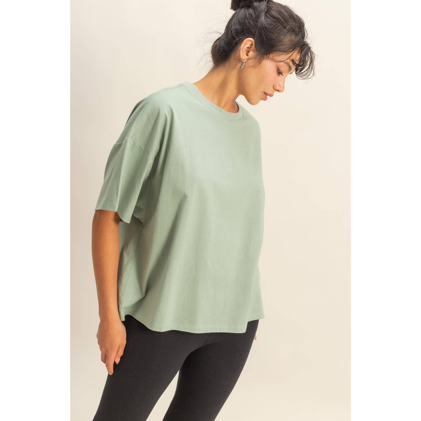 Crew Neck Short Sleeve Oversized T-Shirt