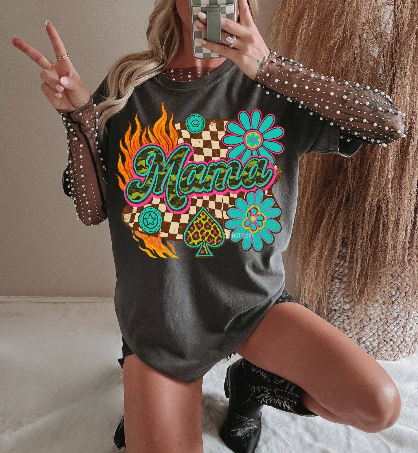 Mama Collage Retro Tee