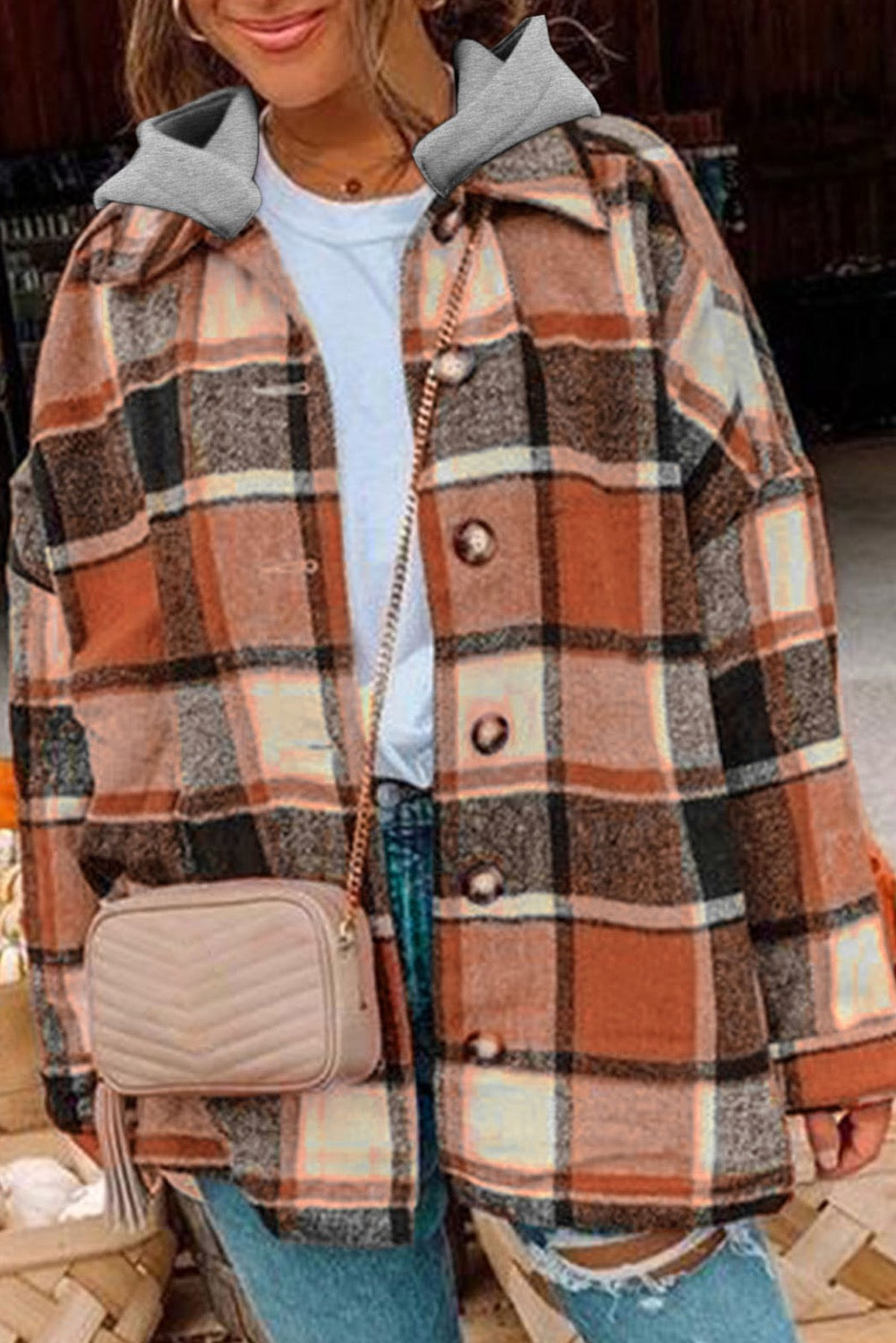 Autumn Harvest Hooded Shacket