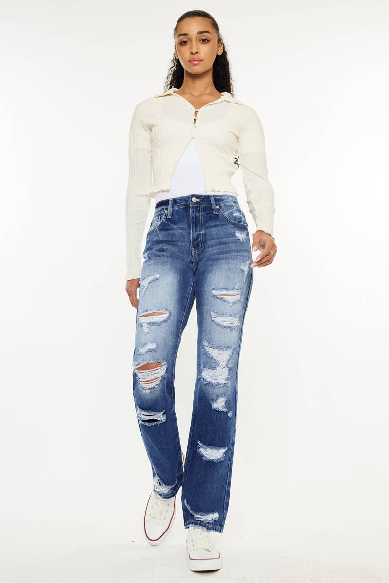 Kancan High Rise Slim Straight