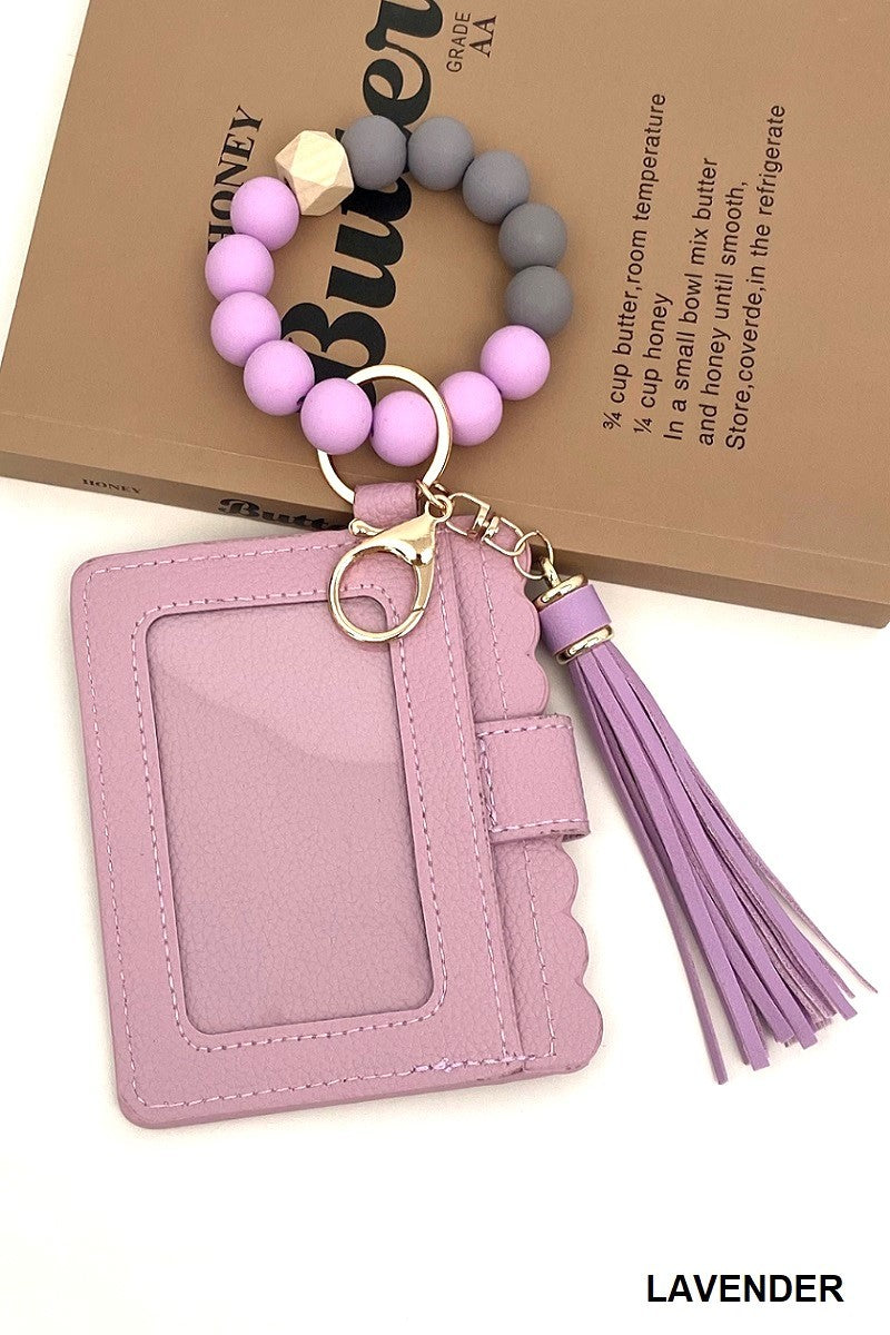 Scalloped Wristlet Wallet