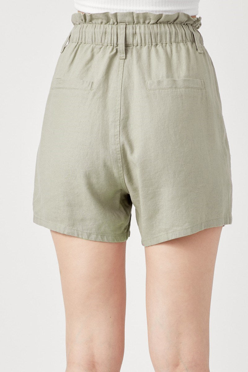 Linen Pull On Short