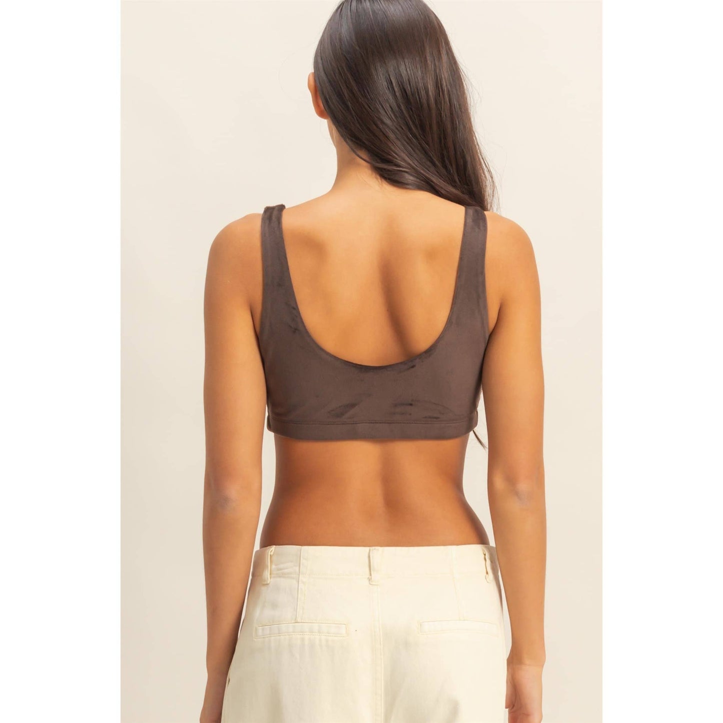 V-Neck Crop Bralette Top