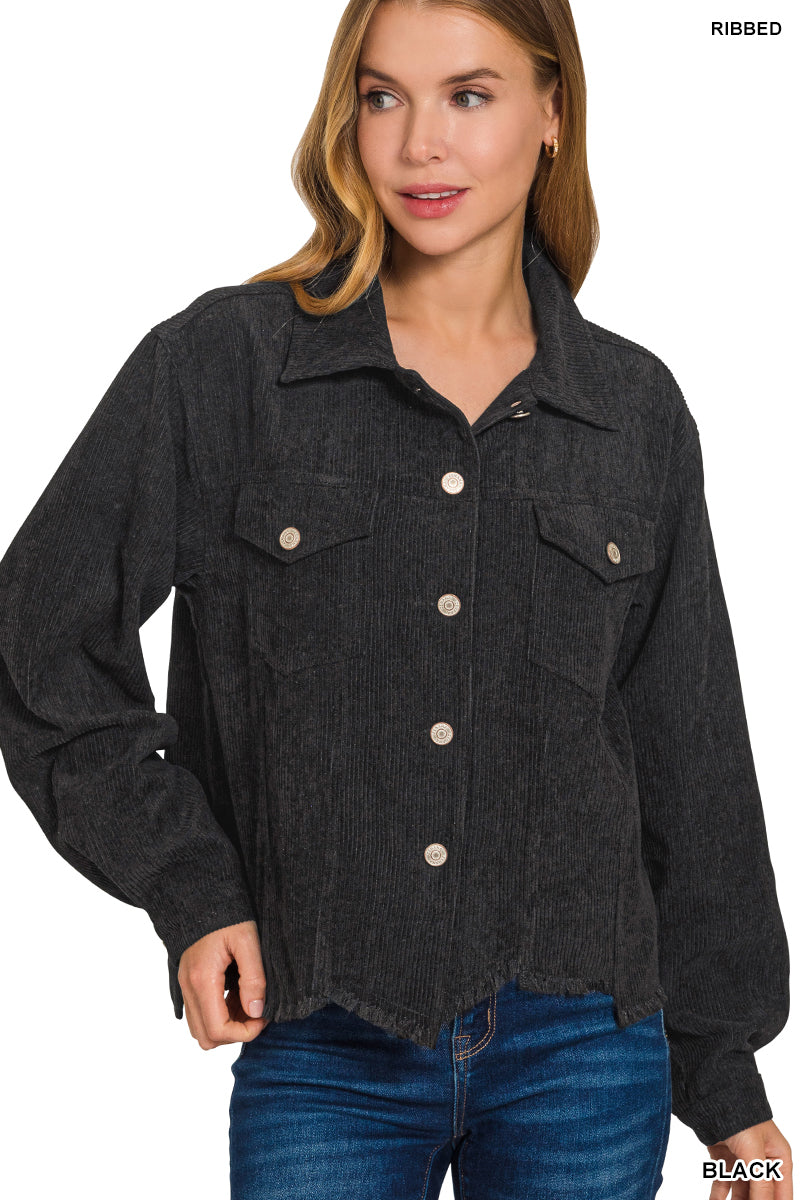 Corduroy Cropped Jacket