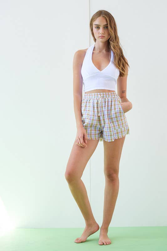 Rachel Halter Neck Crop Top
