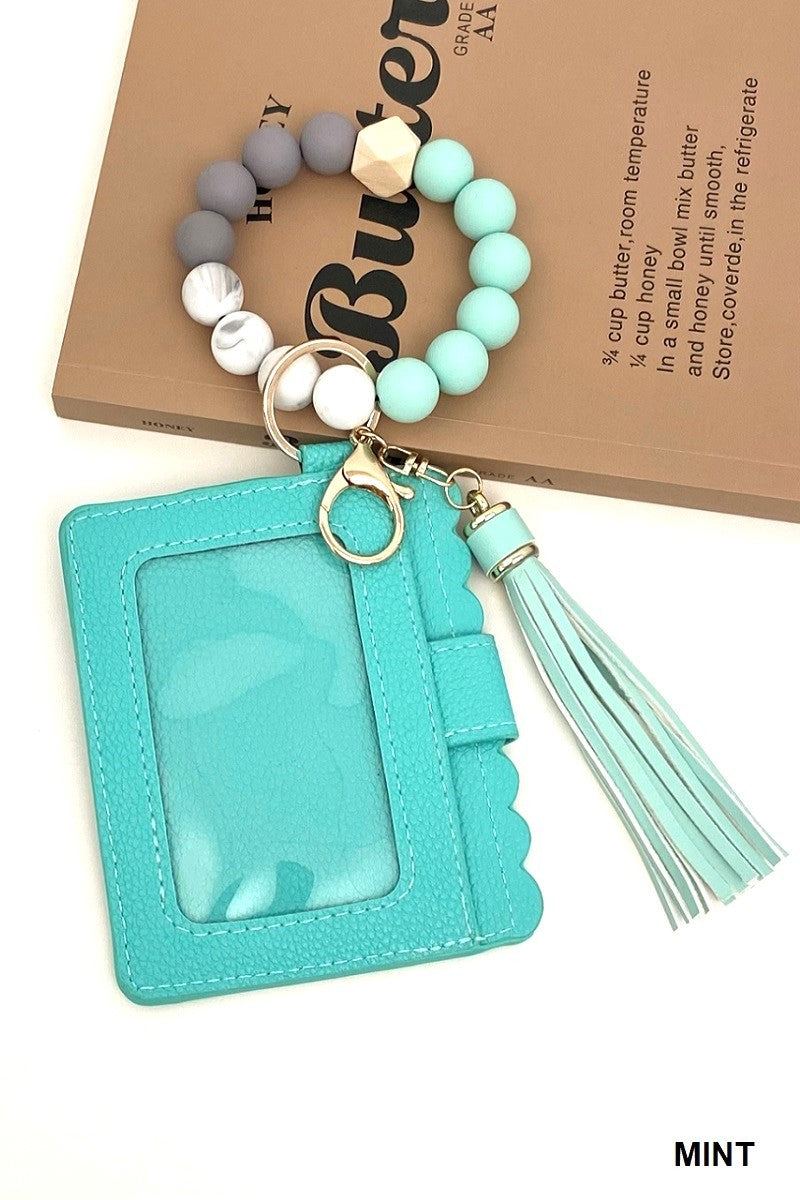 Scalloped Wristlet Wallet