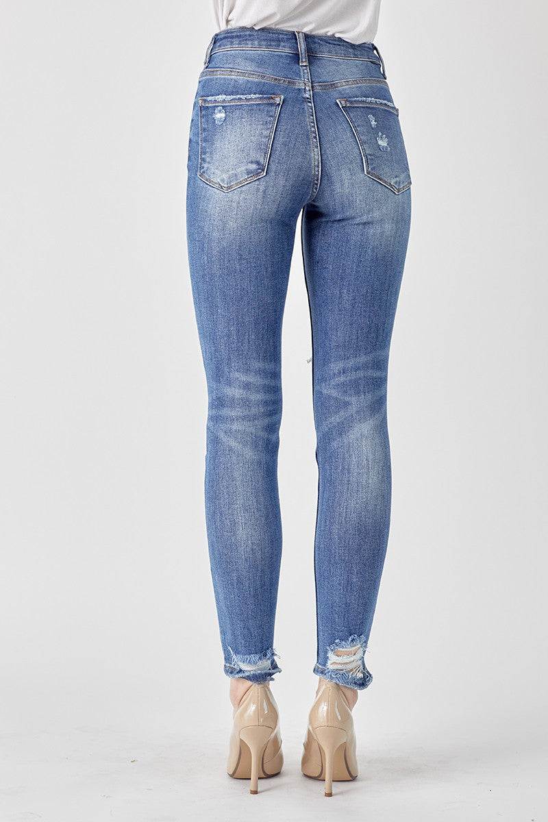 Plus Risen Distressed Ankle Skinny