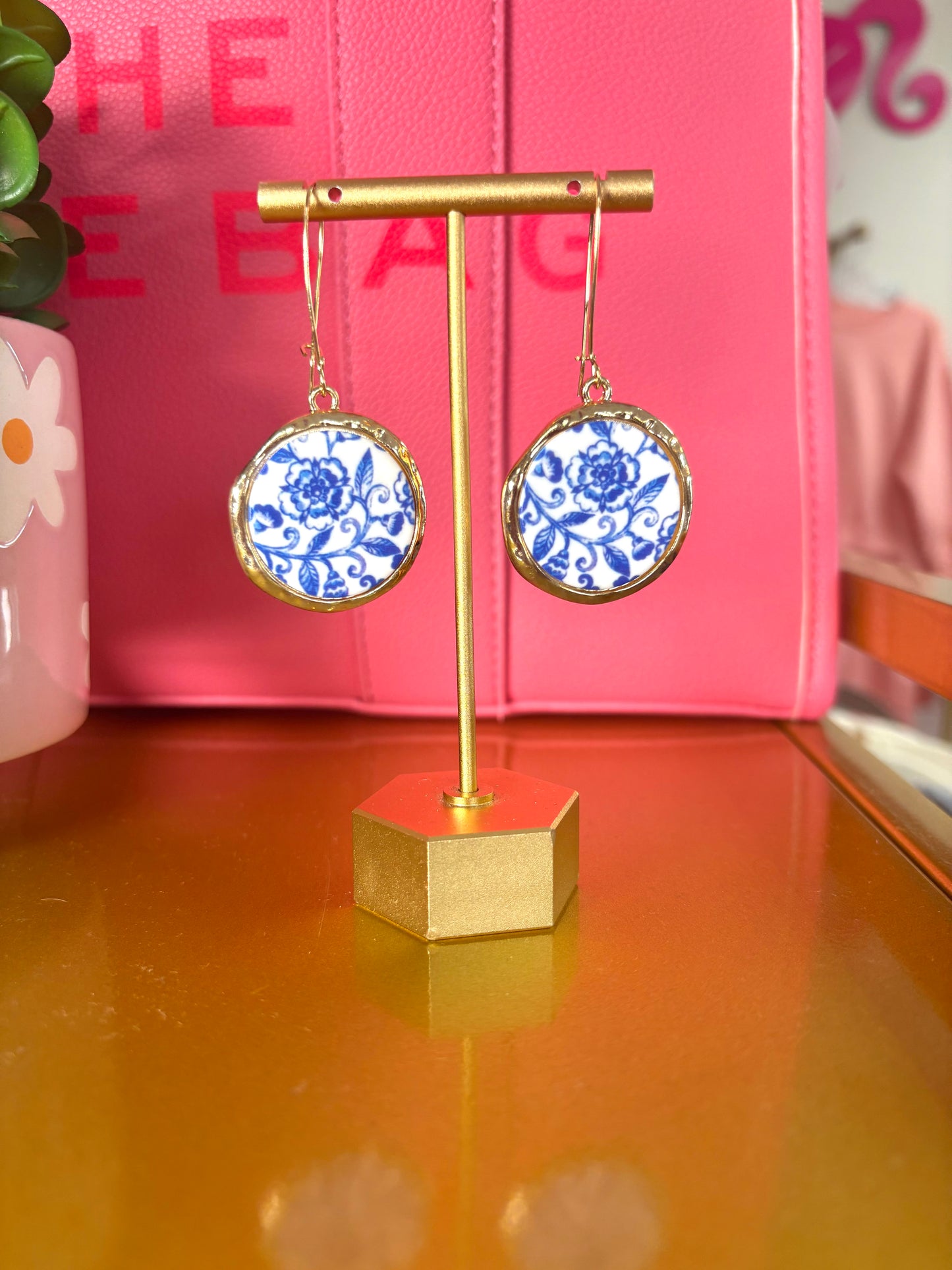 Fine China Drop Earring