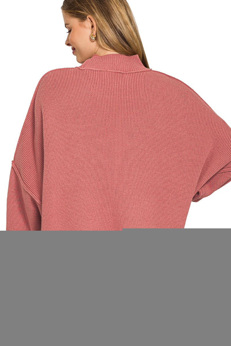 Winter Rose Oversized Sweater