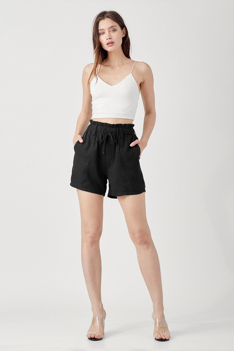Linen Pull On Short