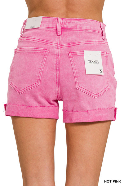 Zenana 5 Pocket Cuffed
Short