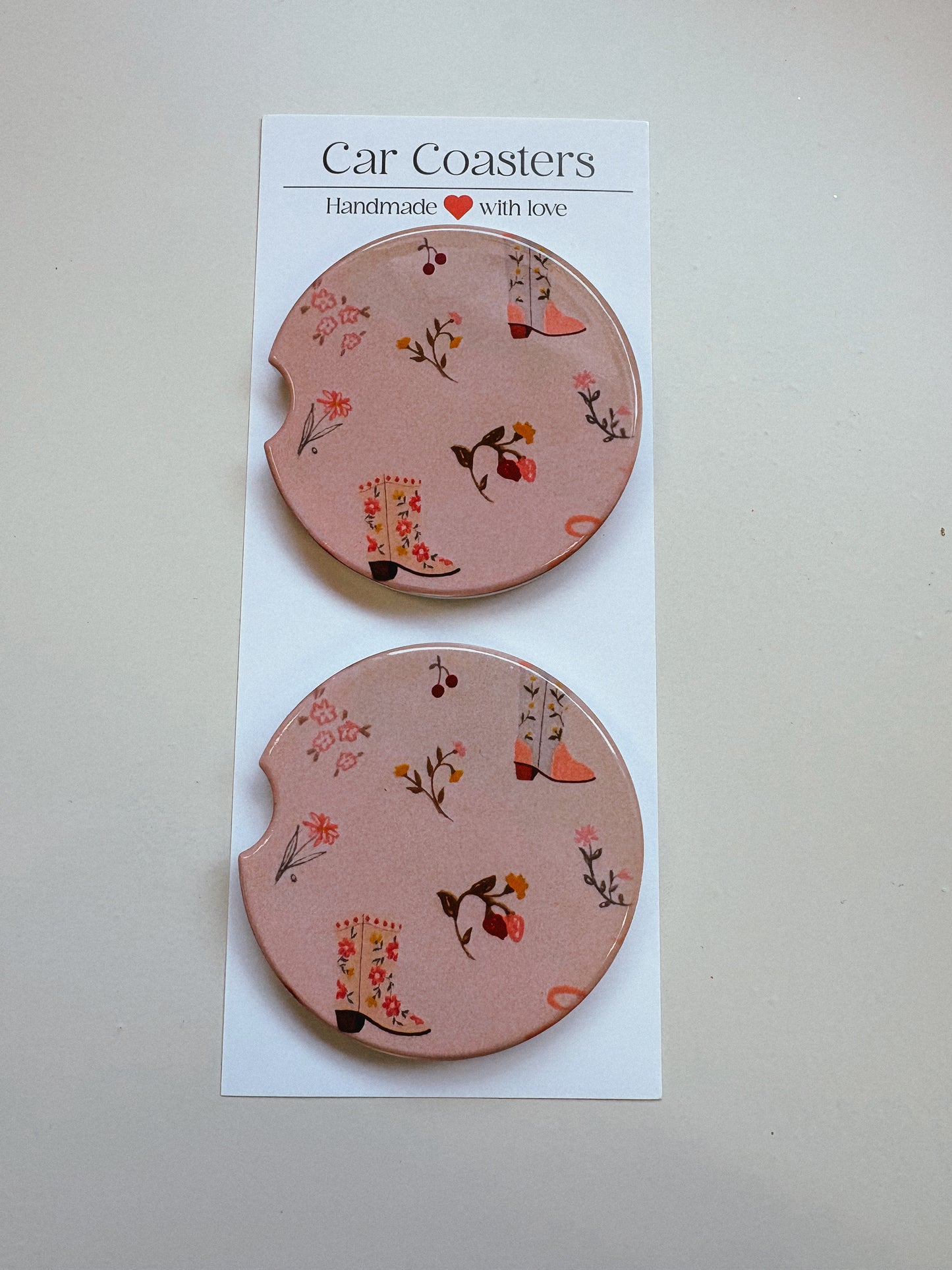 Western Girly Car Coaster