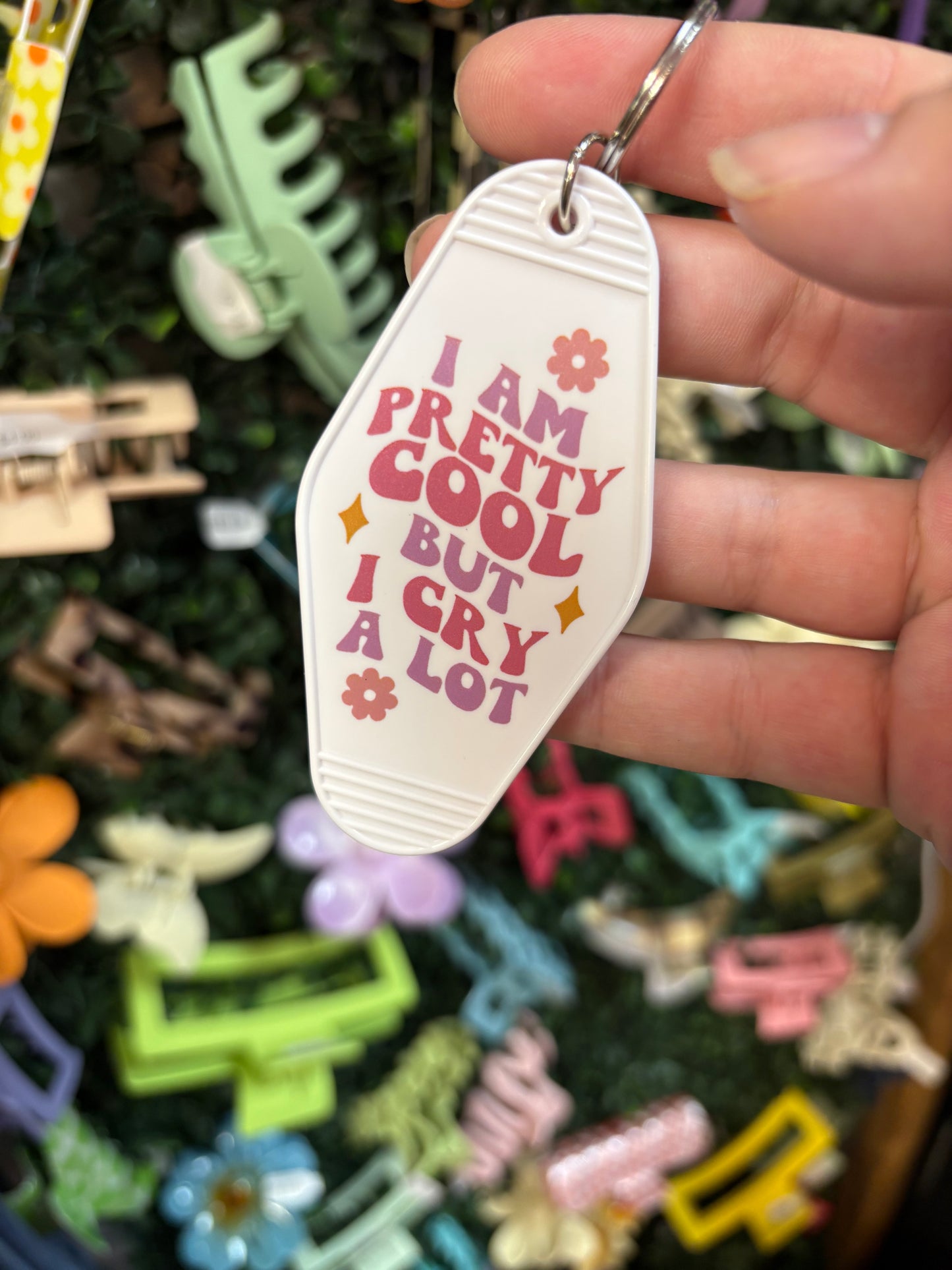 Cry A Lot Keychain