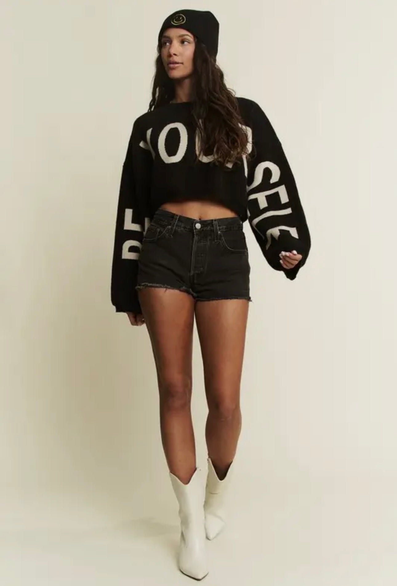 Be Your Self Crop Sweater