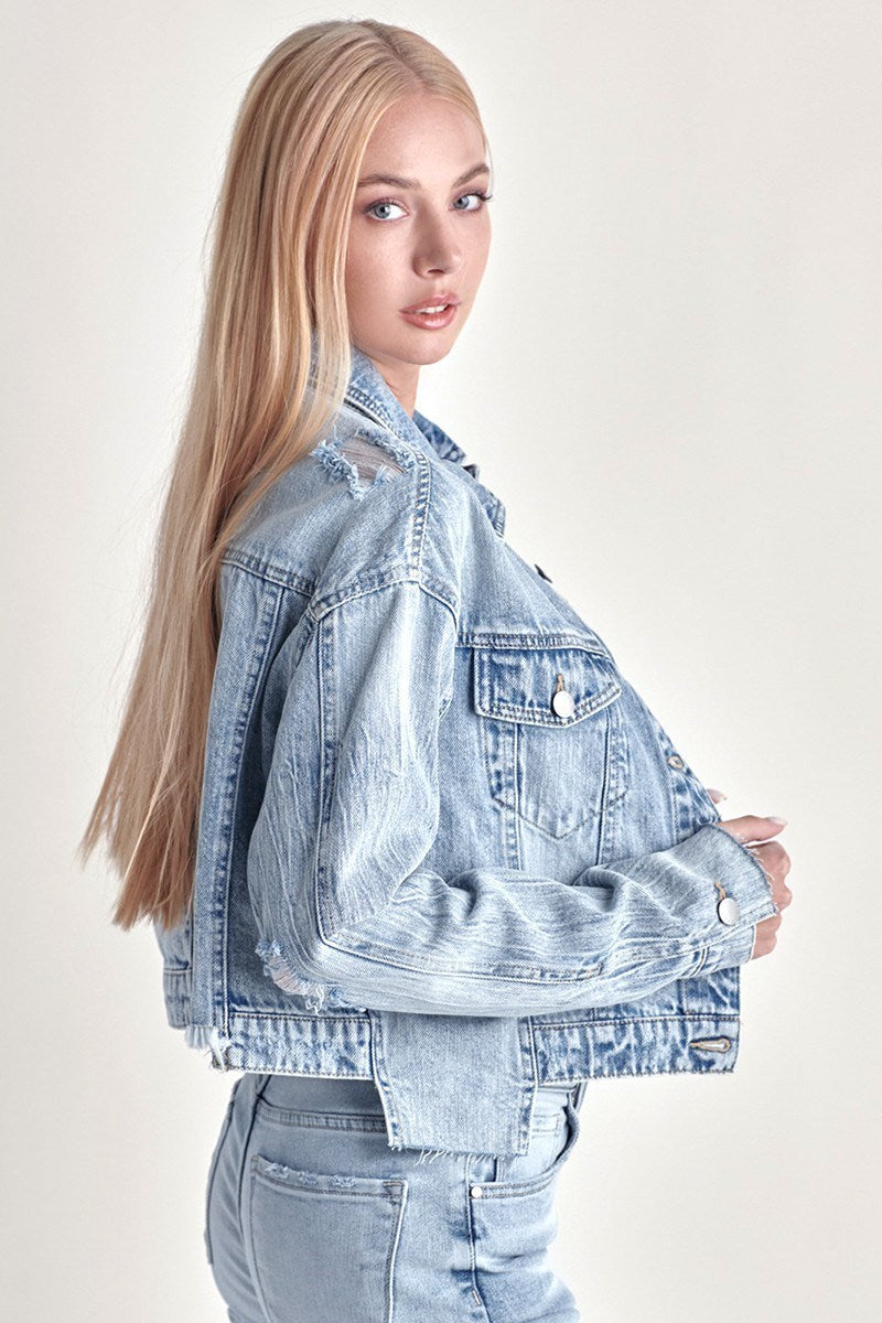 Risen Oversized Step Hem Jacket