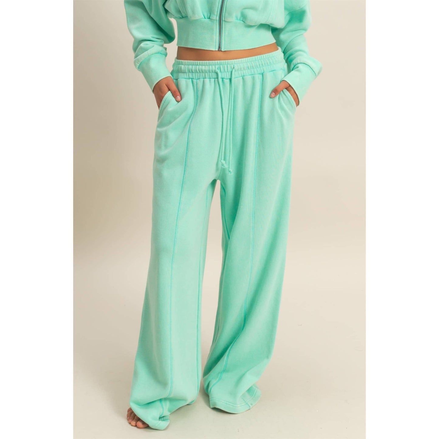 Mint To Be Wide-Leg Pants