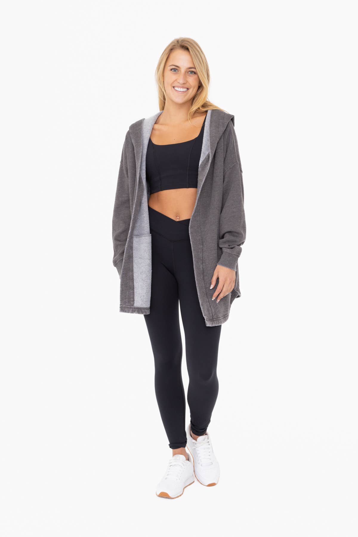 Off-Duty Dusk Hoodie Cardigan